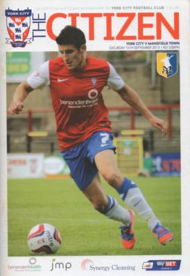 YORK CITY v MANSFIELD TOWN 2013/14